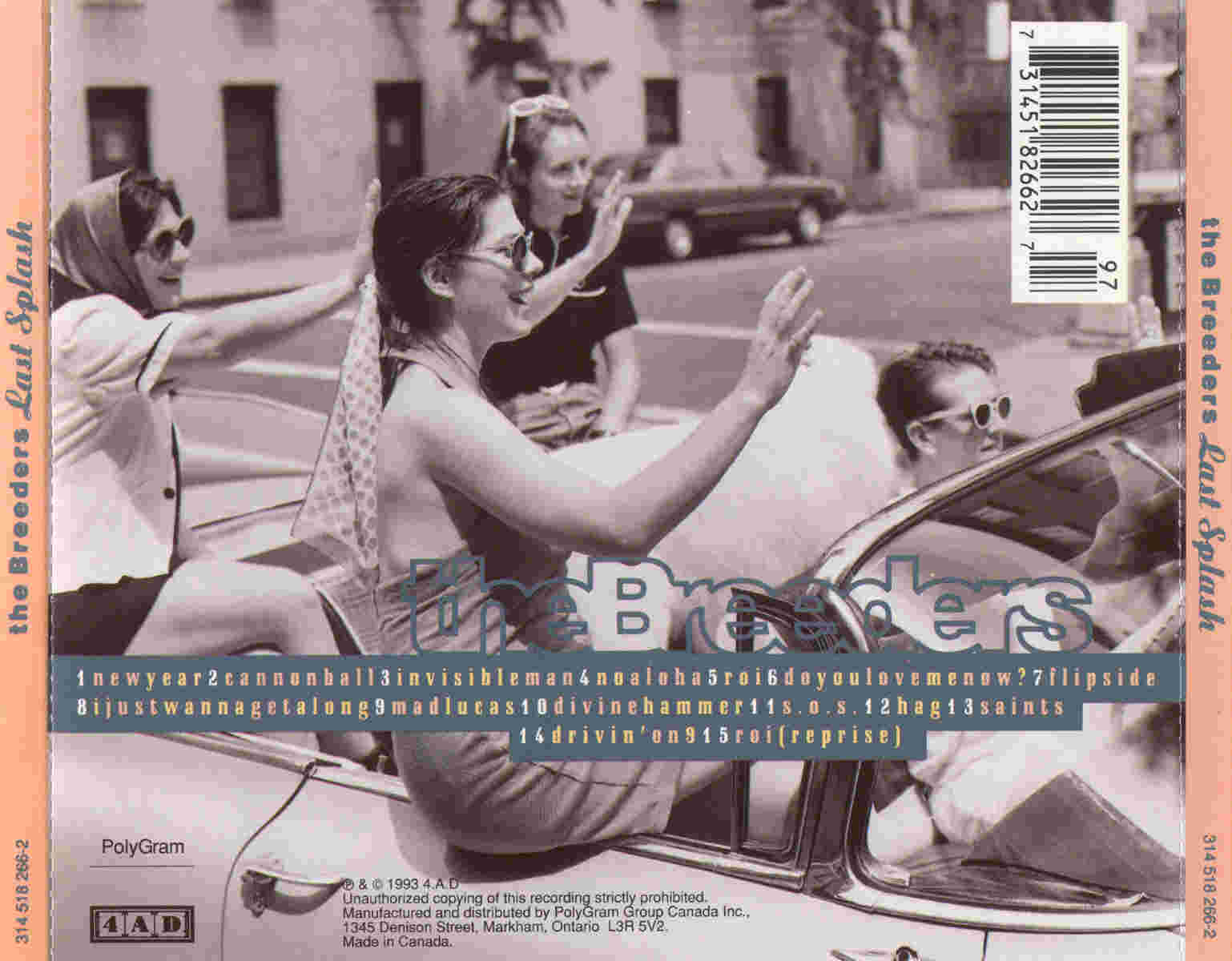 The Breeders  Last Splash : Back